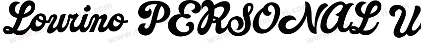 Lourino PERSONAL USE ONLY字体转换